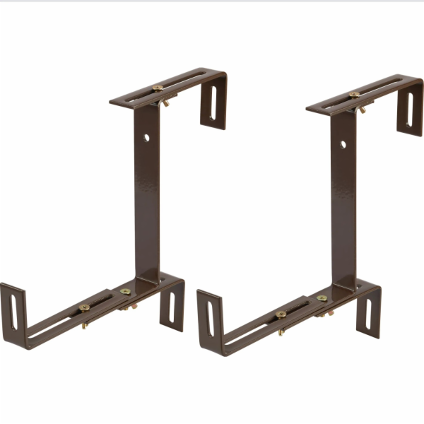 Extra silný hnědý držák na balkonový truhlík, 3-rozměrně ...