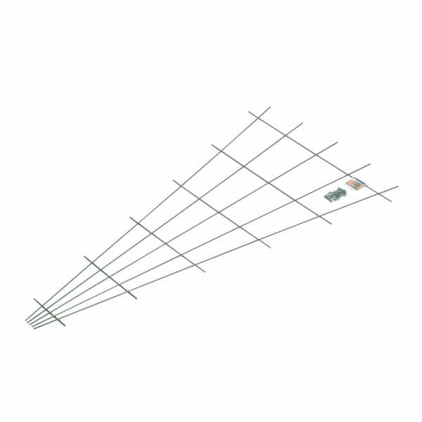 Vějířová mříž 150 cm x 75 cm zelená