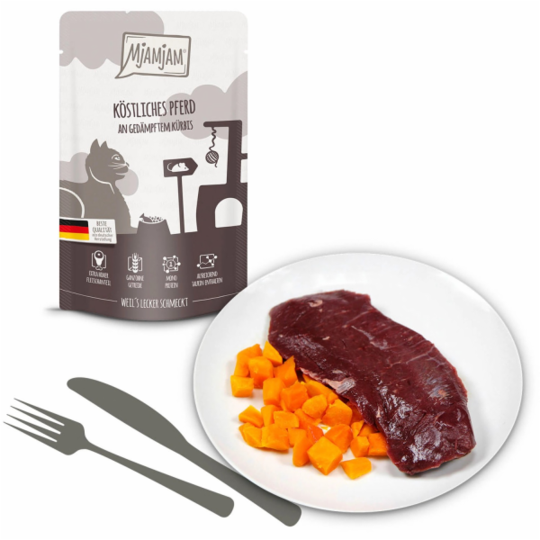 Mjamjam mokré krmivo stlačitelné kapsičky Delicious Horse...