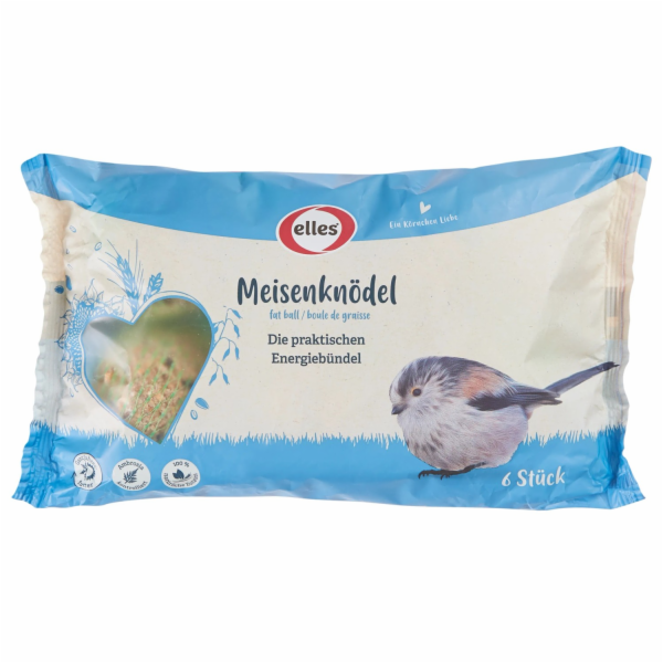 Elles Kuličky z loje pro divoké ptáky se síťkou, 6 kusů