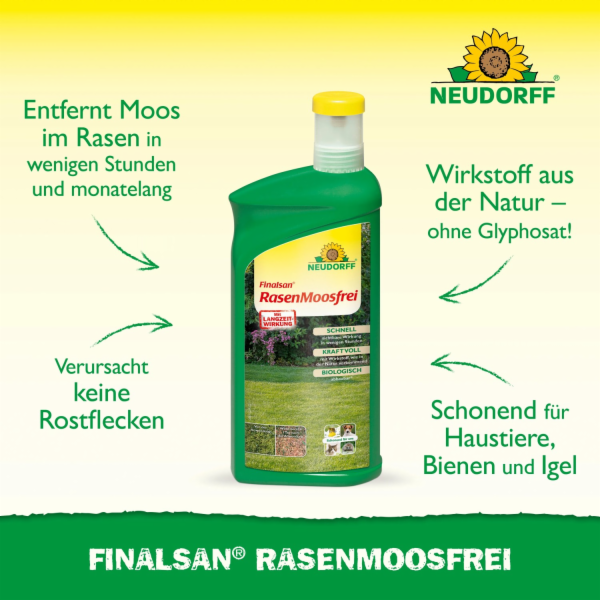 Neudorff Finalsan Odstraňovač mechu z trávníku 1 l