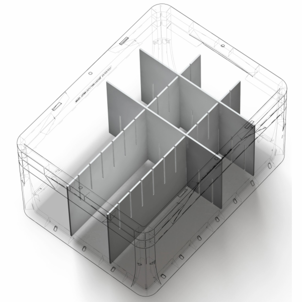 Eurobox-System Dělicí příčka systému Eurobox 36 cm x 11 c...