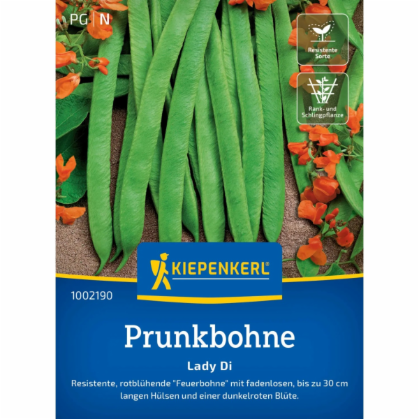 Kiepenkerl Prunkbohnen "Lady Di"