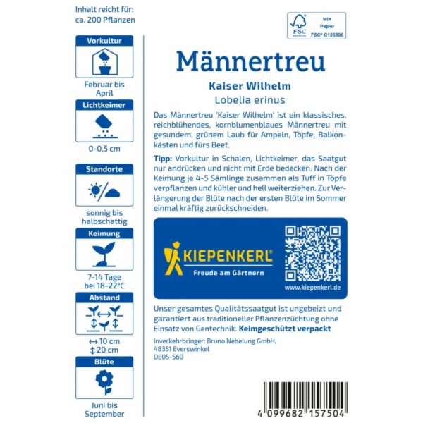 Kiepenkerl Männertreu "Kaiser Wilhelm" Vícebarevný