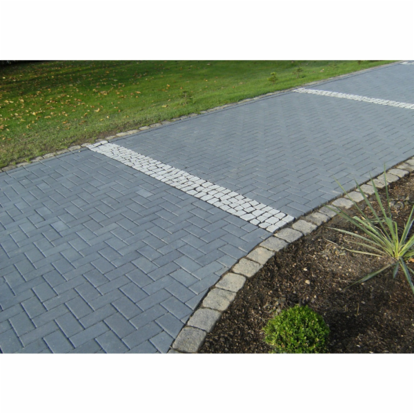 EHL Obdélníkové betonové dlažební kostky, antracit, 20 cm...