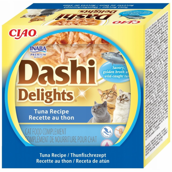 INABA Dashi Delights Tuna recipe - mokré krmivo pro kočky...