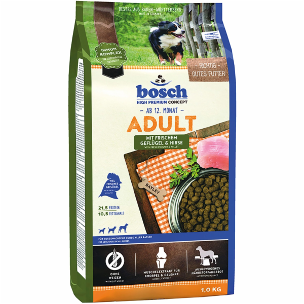 Bosch Pets Suché krmivo pro dospělé psy drůbeží a proso 1 kg