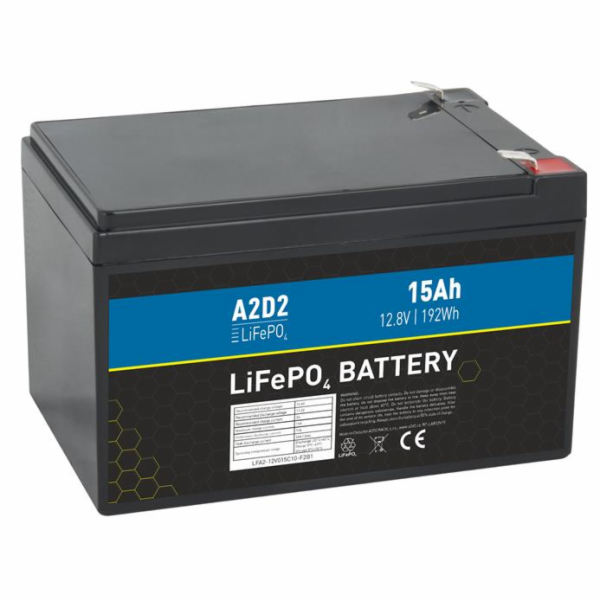 Baterie Avacom A2D2 - LiFePO4 12,8V 15Ah F2