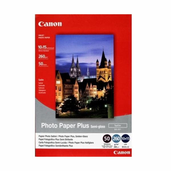 Fotopapír Canon SG-201 10x15, saténový, 50ks, 260g/m2