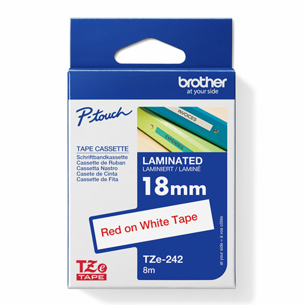 BROTHER TZE242 - kazeta TZ šířky 18mm, laminovaná TZE-242...