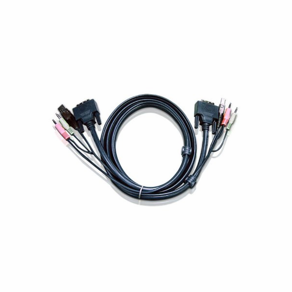 ATEN int.kabel pro KVM USB, DVI, audio,  1,8m pro CS1768,...