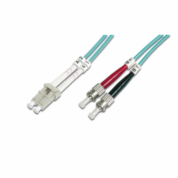 DIGITUS Fiber Optic Patch Cord, LC to ST, Multimode 50/12...