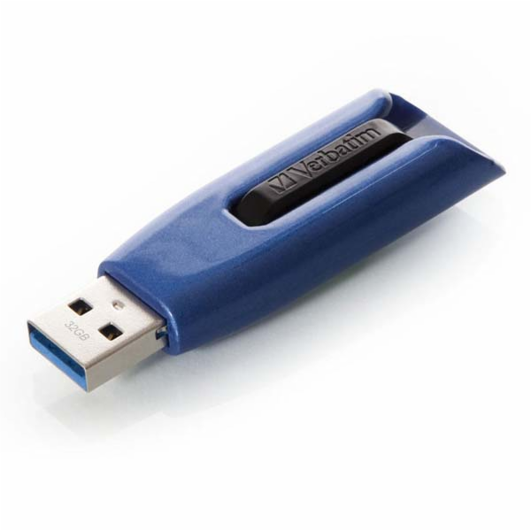 VERBATIM USB Flash Disk V3 MAX USB 3.0, 32GB - modrá