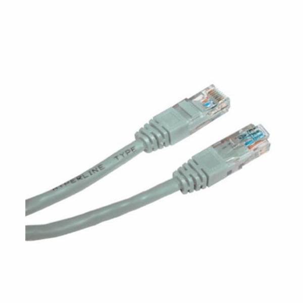 PremiumCord Patch kabel UTP RJ45-RJ45 CAT6 1m šedá
