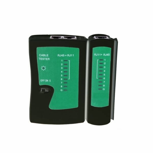 W-star Tester kabelů UTP WS468EC RJ45 RJ11 indikace LED d...