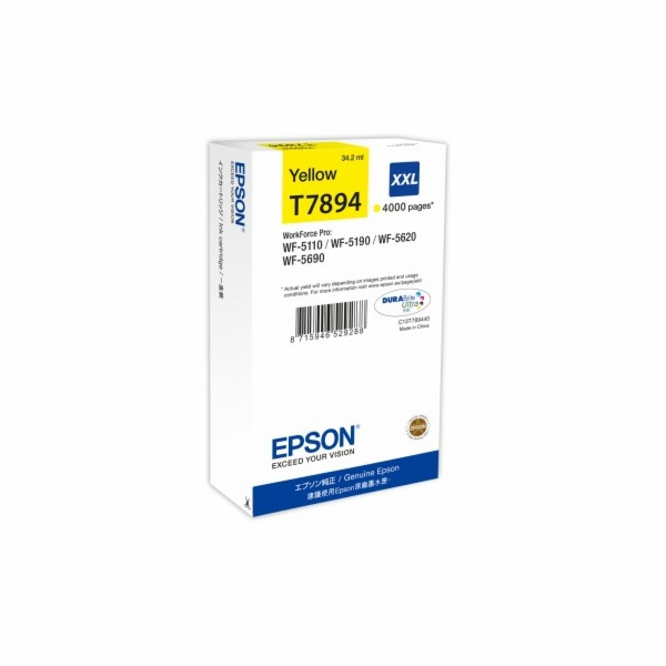 Epson DURABrite Ultra Ink XXL cartridge zluta T 7894