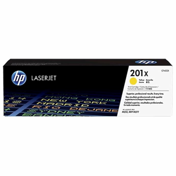 HP 201X High Capacity Yellow LJ Toner Cartridge, CF402X (...
