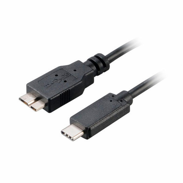 AKASA - USB 3.1 typ C na mikro B adaptér - 100 cm