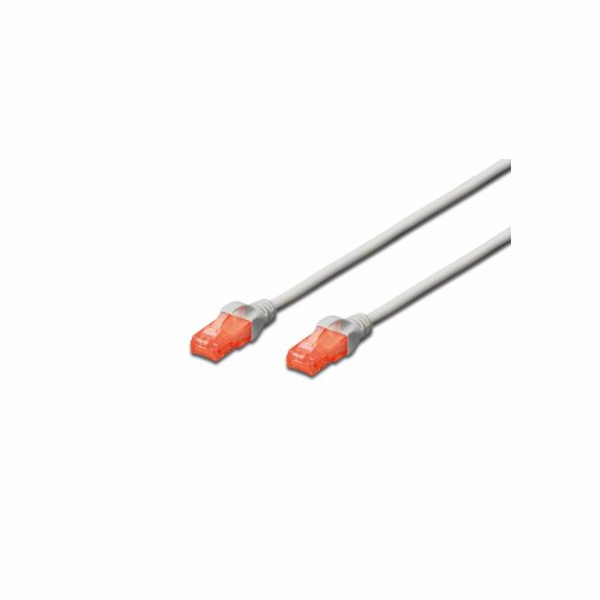 Digitus Ecoline Patch Cable, UTP, CAT 6e, AWG 26/7, šedý ...