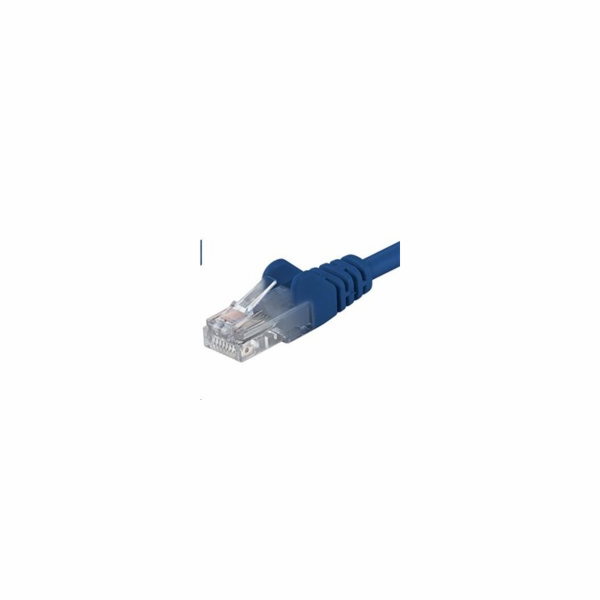 PREMIUMCORD Patch kabel UTP RJ45-RJ45 CAT5e 0.25m modrá