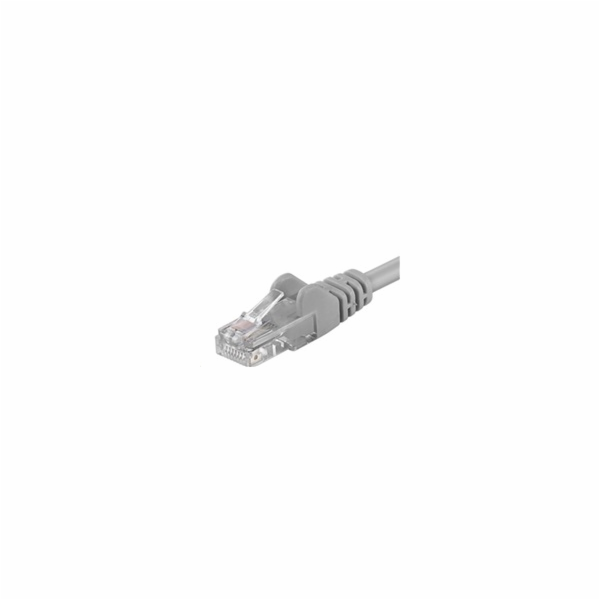 PREMIUMCORD Patch kabel UTP RJ45-RJ45 CAT5e 0.25m šedá