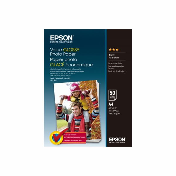EPSON Value Glossy Photo Paper A4 50 sheet