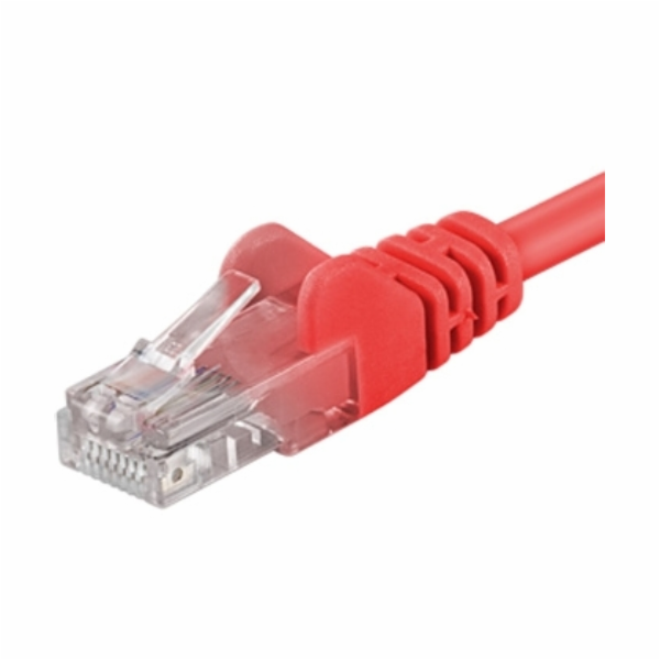 PremiumCord Patch kabel UTP RJ45-RJ45 CAT6 0.25m červená