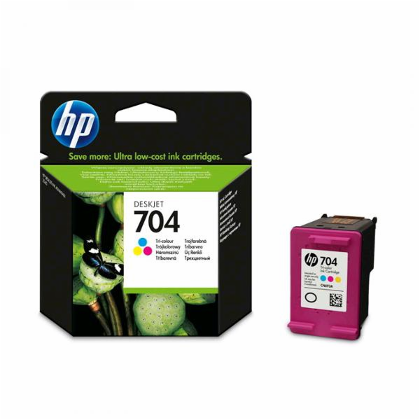 HP 704 Tri-color Original Ink Advantage Cartridge inkoust...