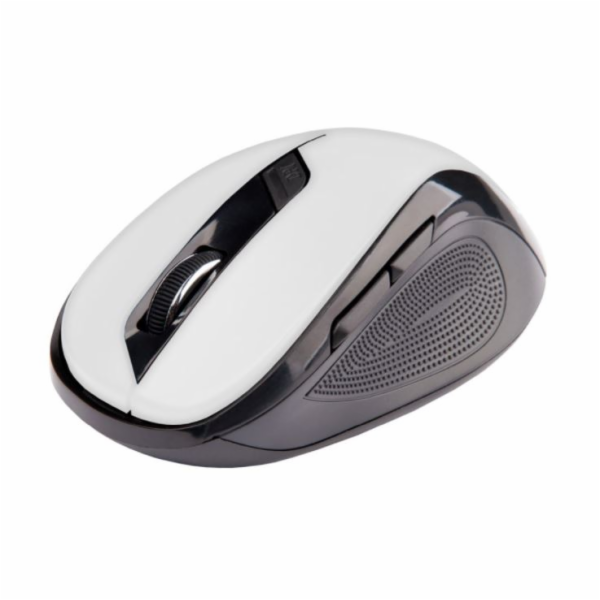 C-TECH myš WLM-02, černo-bílá, bezdrátová, 1600DPI, 6 tla...