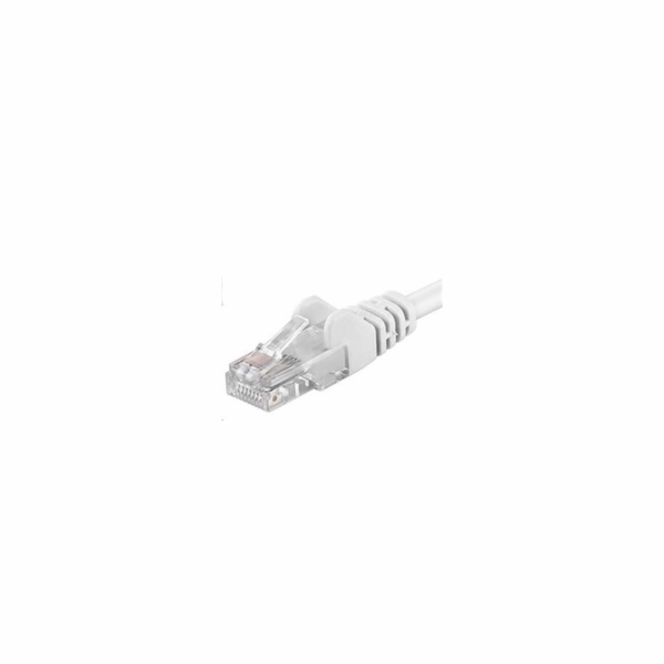 PREMIUMCORD Patch kabel UTP RJ45-RJ45 CAT5e 0.5m bílá