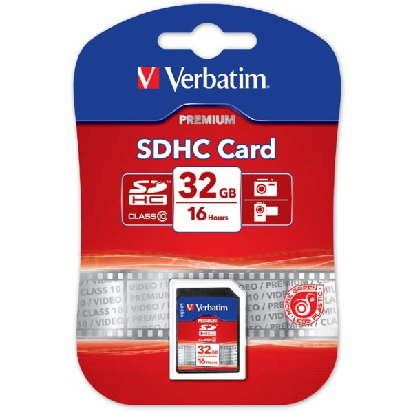 VERBATIM SecureDigital SDHC 32GB Class10