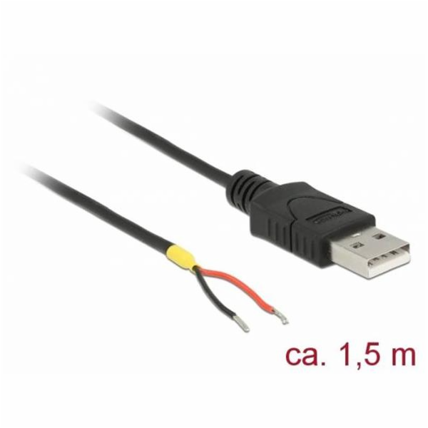 Delock Kabel USB 2.0 Typ-A samec > 2 x dráty bez konektor...