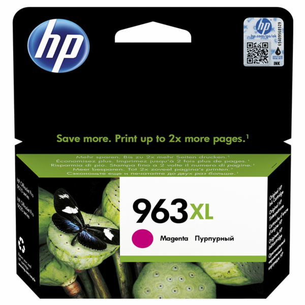 HP 963XL - 23.25 ml - Vysoká výtěžnost - purpurová - orig...