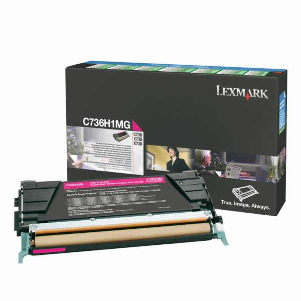Lexmark C736, X736, X738 Magenta High Yield Return Progra...