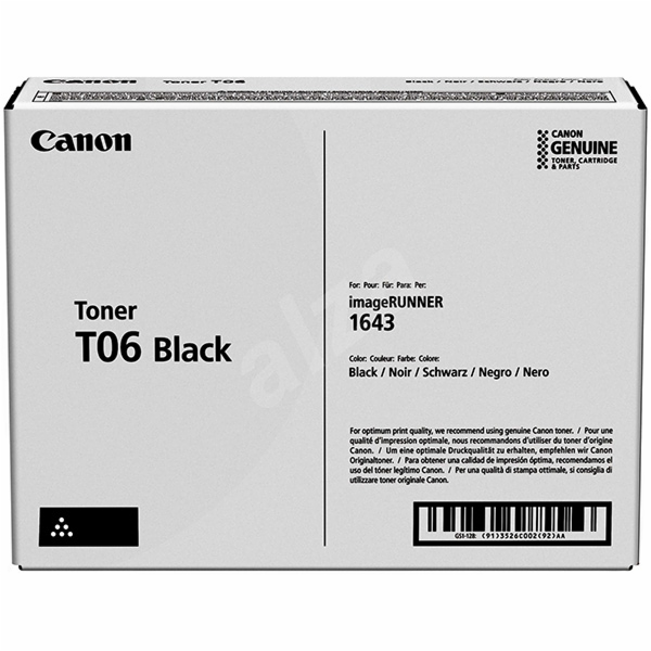 Canon 543602 Can Toner T06 Bk
