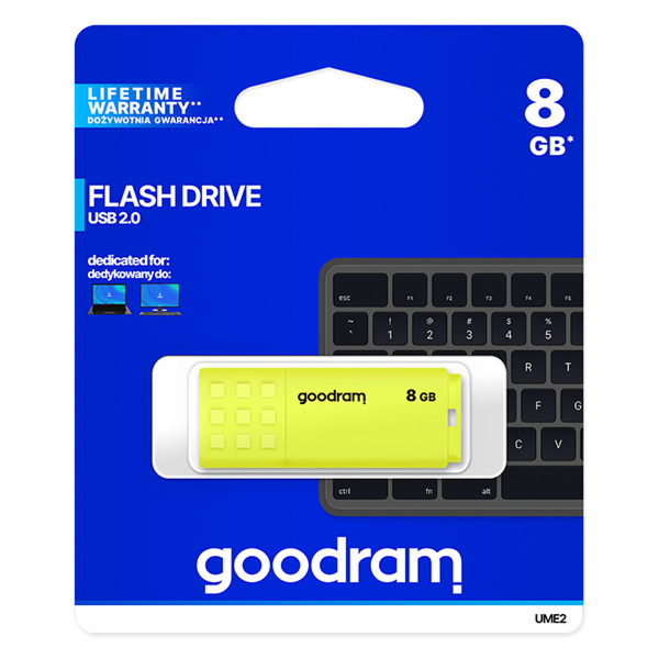 Pendrive GoodRam UME2 8GB žlutý