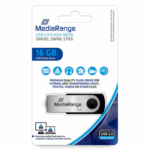 MediaRange Flexi-Drive 16 GB, USB-Stick MR910