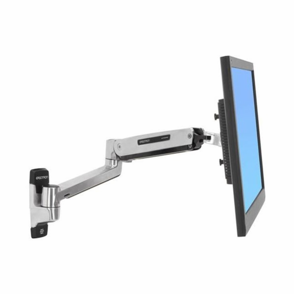 ERGOTRON LX Sit-Stand Wall Mount LCD Arm, Polished - flex...