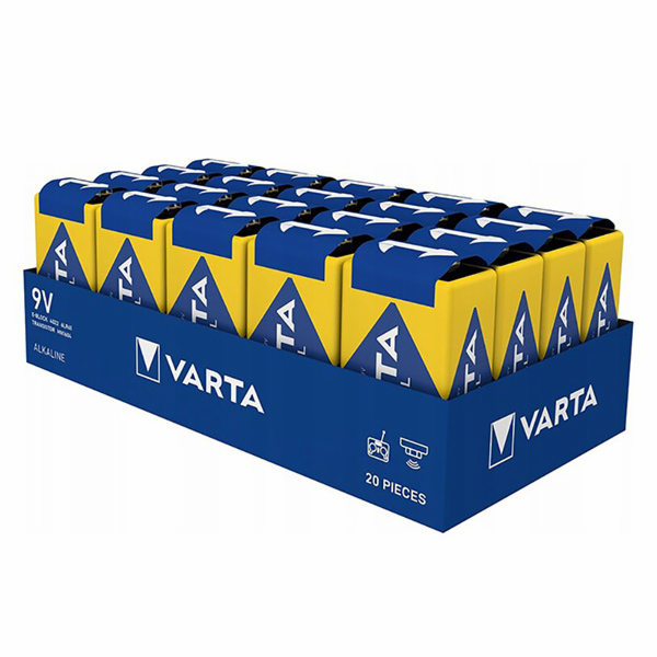Varta Baterie Industrial 9V Block 20 ks.