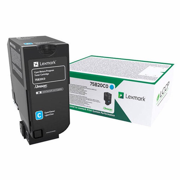 Originální toner Lexmark pro CS/X727, CS728, azurová (75B...