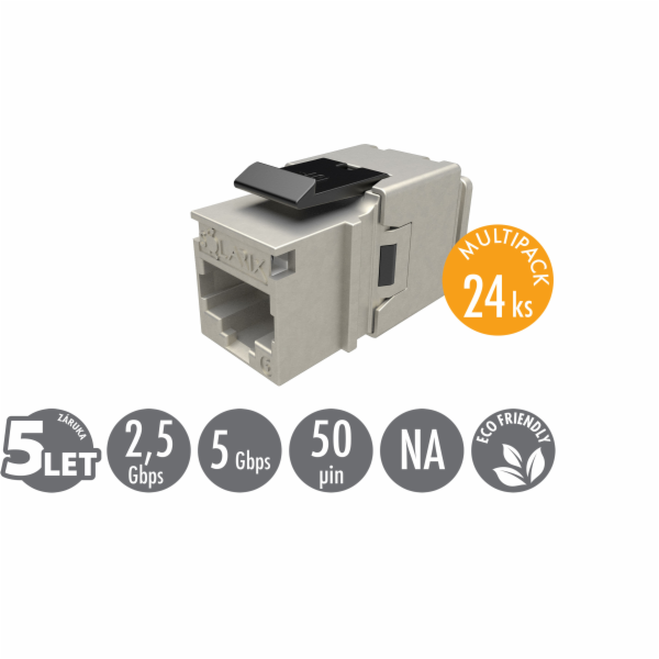 MULTIPACK 24 ks - rychlozařezávací keystone Solarix CAT6 ...