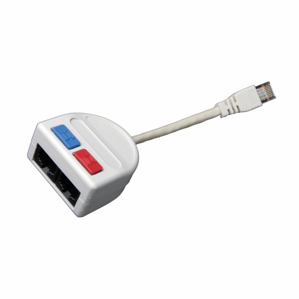 Rozdvojka počítač/počítač 2 x RJ45 UTP T-MOD 3-U5 Solarix...