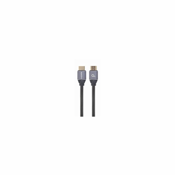 GEMBIRD Kabel HDMI 2.0, 2m, opletený, černý, blister