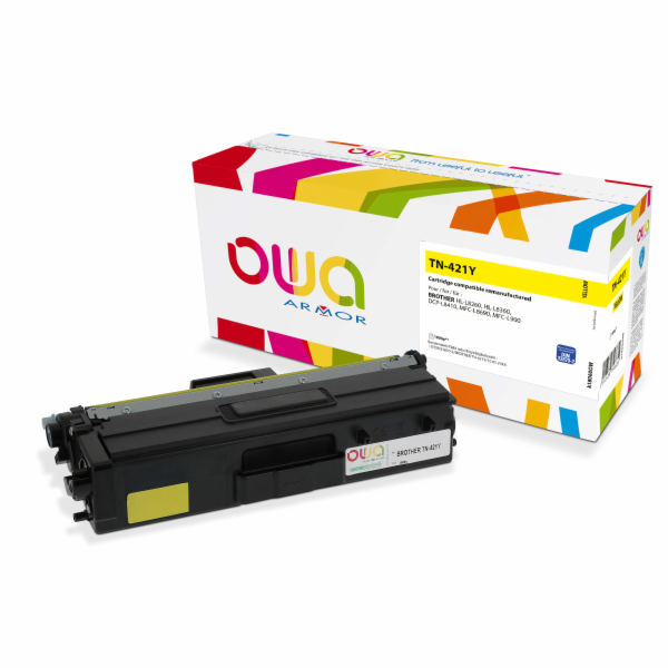 OWA Armor toner kompatibilní s Brother TN-421Y, 1800st, ž...