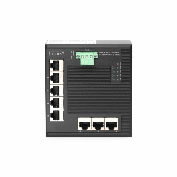 Digitus 8P G Ethernet Netzwerk  Switch, Flat, Industrial UNM