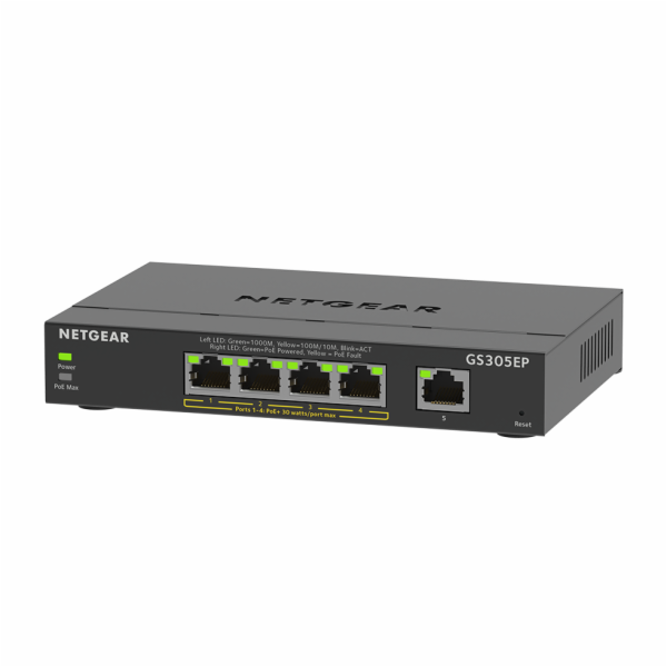 Netgear GS305EP, přepínač