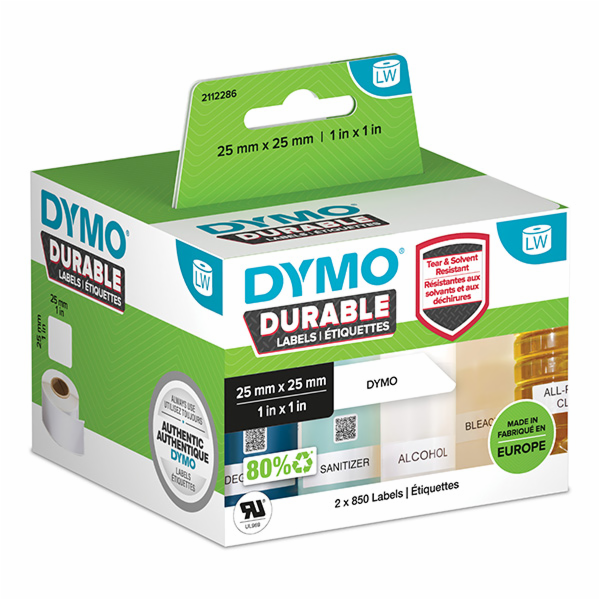 Dymo 2112286  polypropylenové štítky bíl