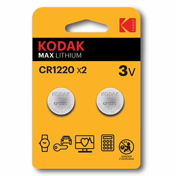 Kodak CR1220 Single-use battery Lithium