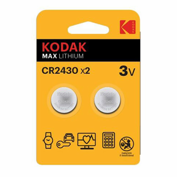 baterie Kodak 3  CR2430  2-pack  blistr/