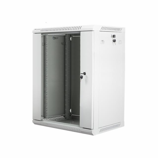 Lanberg 19 skříň, 18U, 600x450, šedá, (FLAT PACK) (WF01-6...